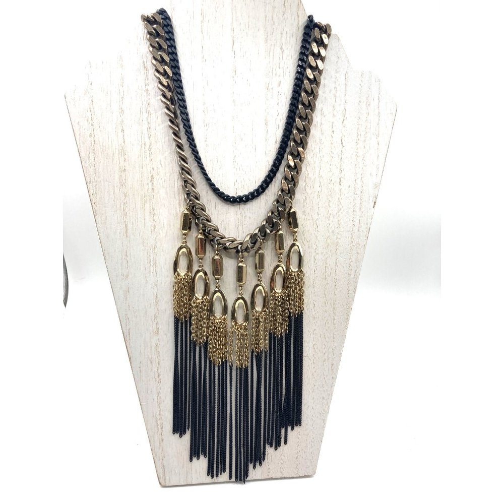 Stella and Dot Lilith Fringe Necklace Retired 16"